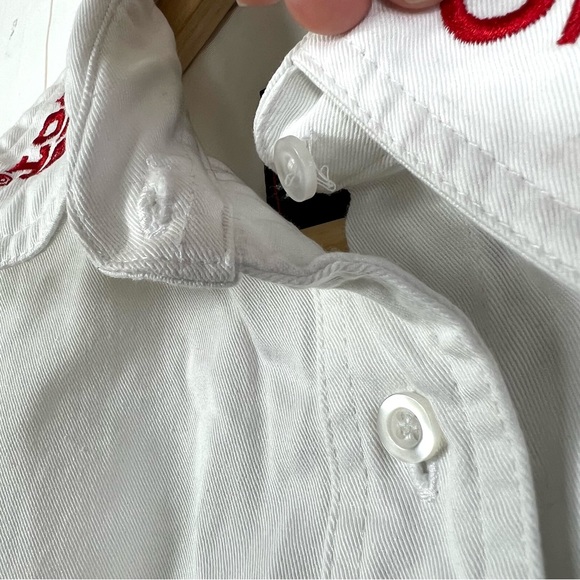 Nascar Chase Authentics #14 Tony Stewart Racing White Button Down Shirt Size M - Picture 8 of 12